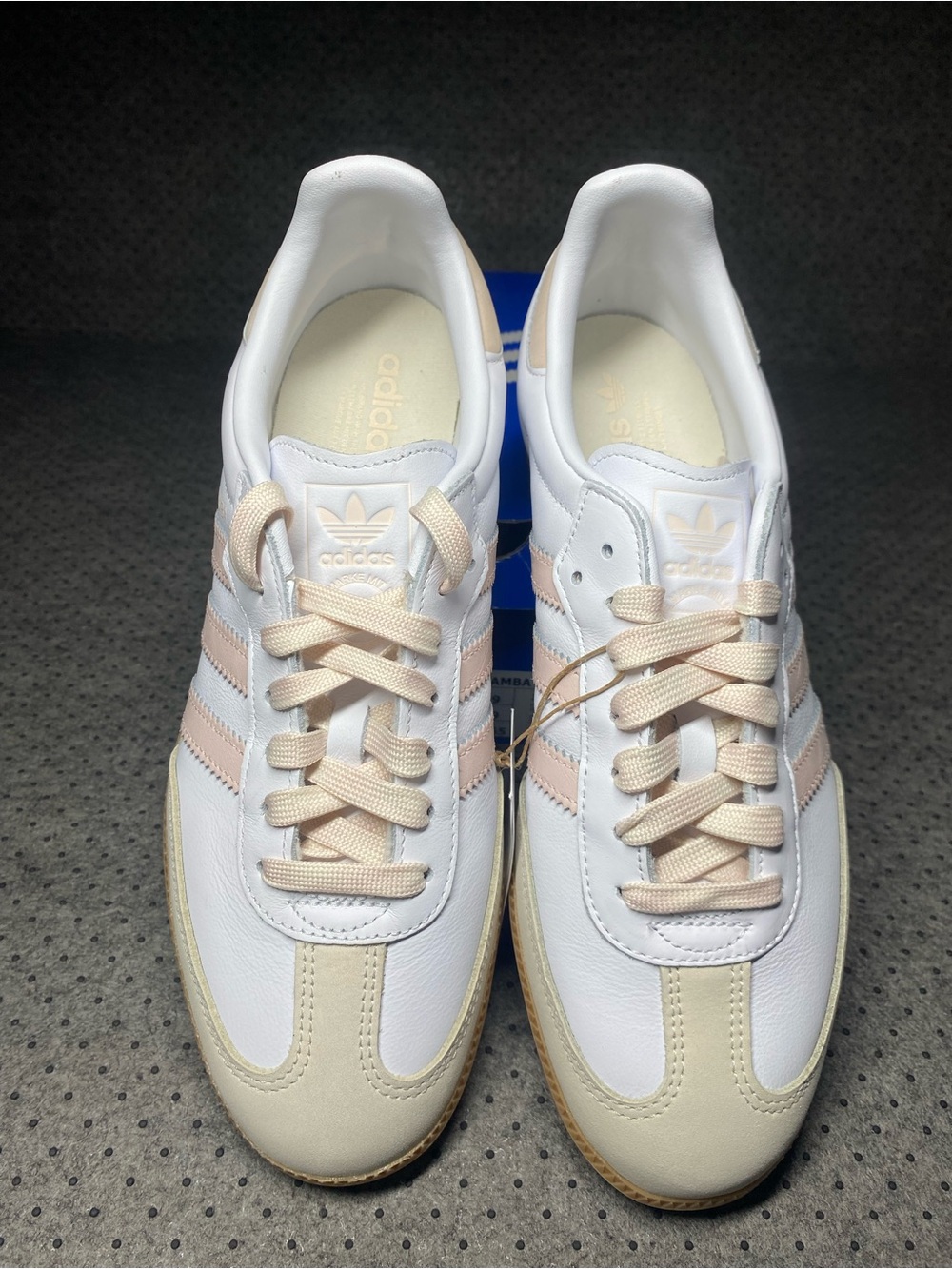 Adidas SAMBA OG W JS1351 sneakers women’s Size 10.5 white/light pink Retro NWT